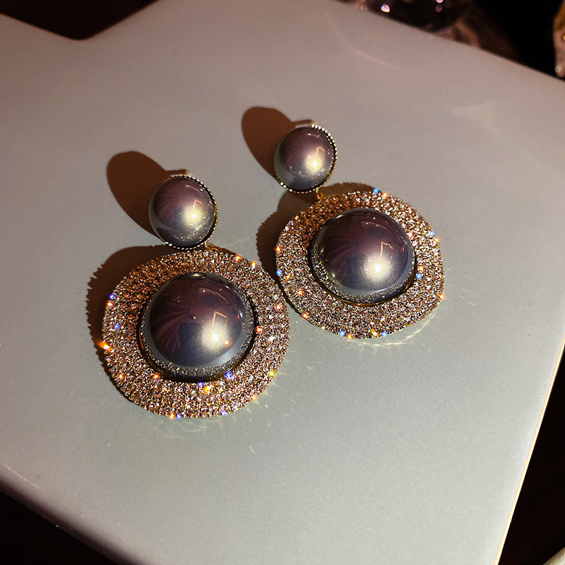 Wholesale 925 Silver Pin Vintage Earrings Pearl